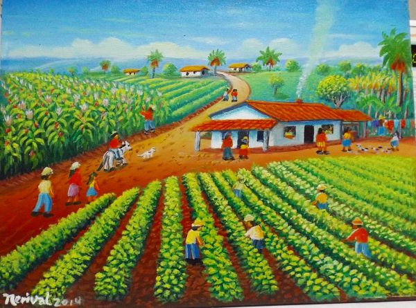 NERIVAL RODRIGUES TEMA FAZENDA DO ENGENHO MEDIDA 30X40